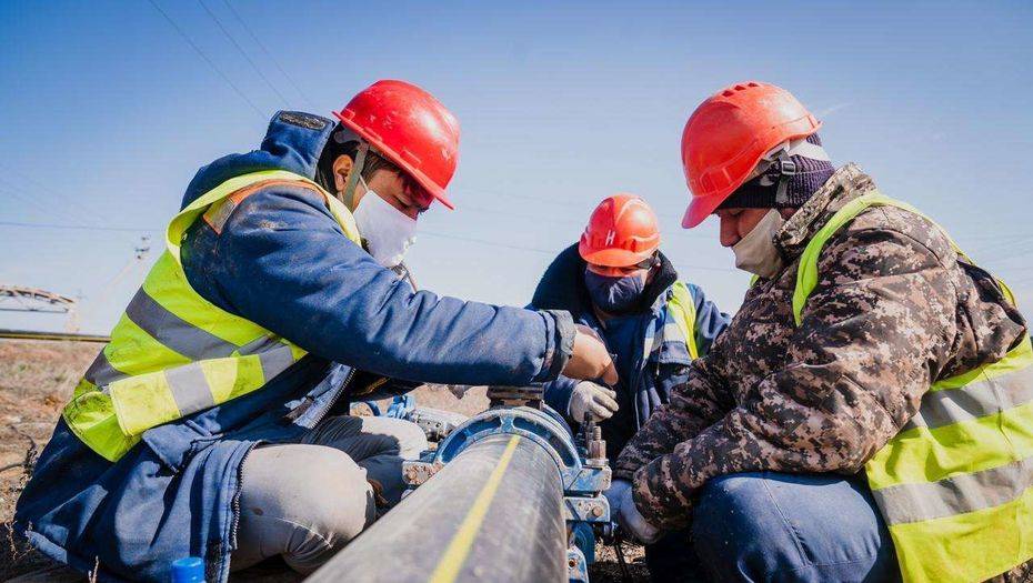 В Нур-Султане монтаж магистрального газопровода находится на стадии завершения