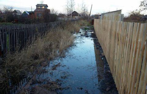 Техническая вода затопила дачи в Петропавловске