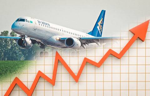 "Air Astana" повышает тарифы на международные рейсы из-за увеличения курса доллара