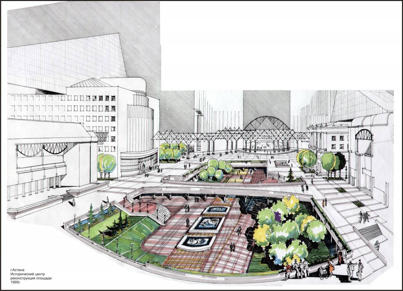 Проект реставрации центральной площади (1996 г.)