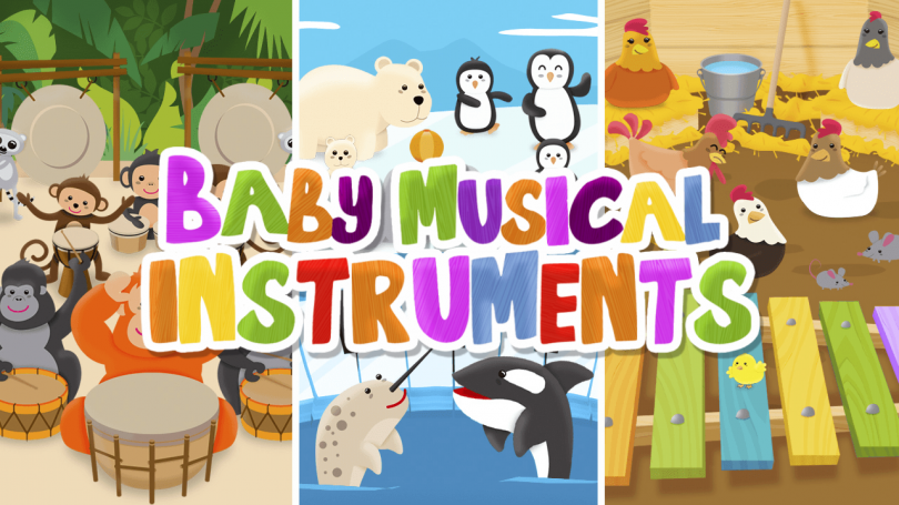 Скриншот игры Baby musical instruments