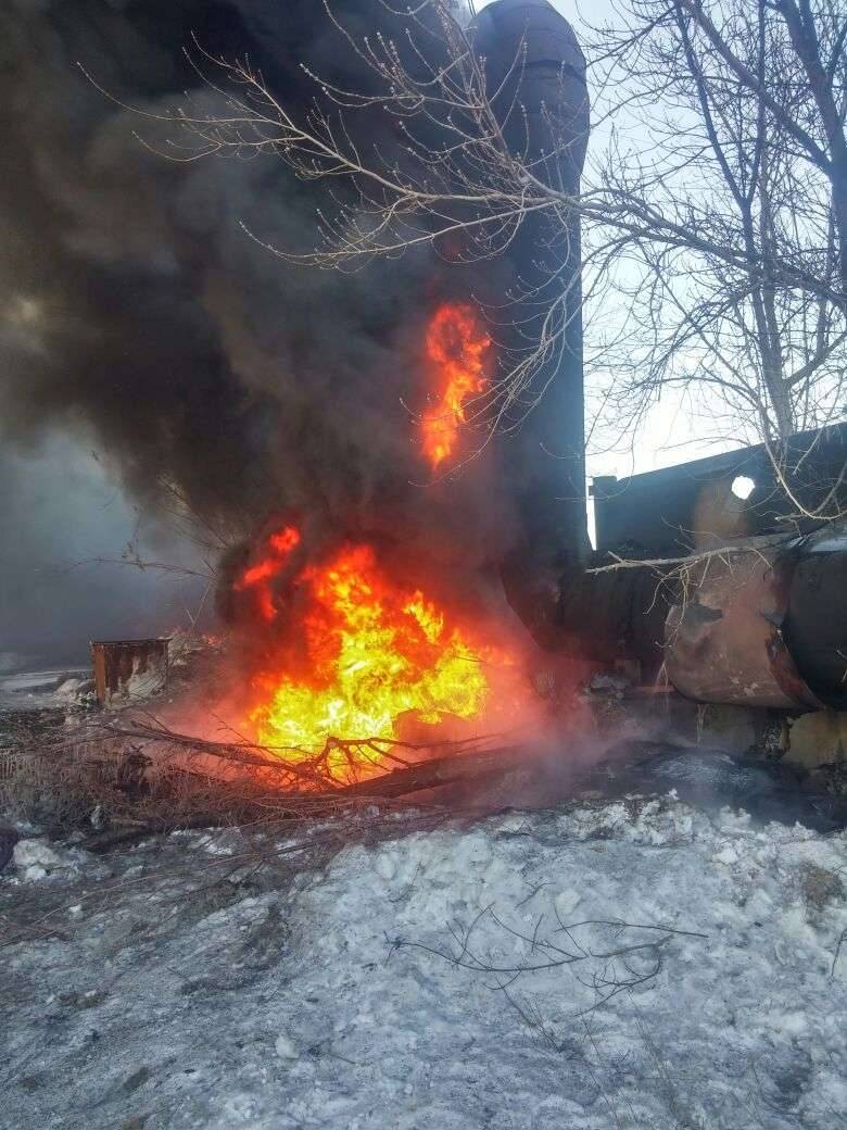 Трубы грели открытым огнём.