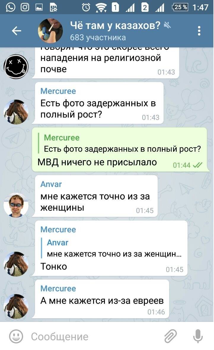 Чат в Telegram