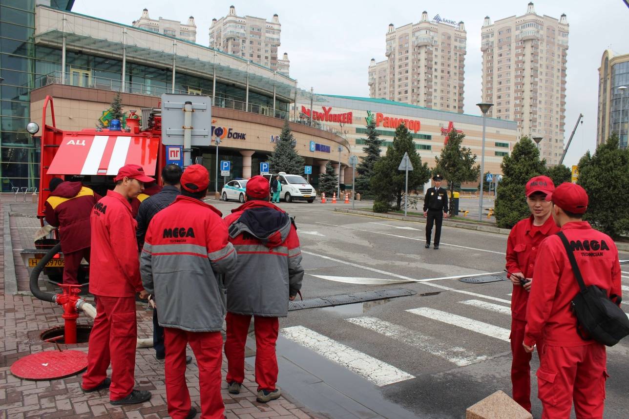 Возгорание по плану учений произошло в кинотеатре