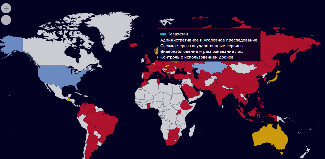 Мониторинг ограничения гражданских прав, реализуемые с помощью цифровых технологий.