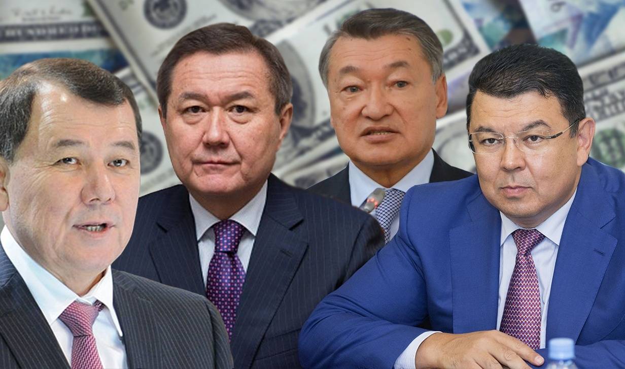 Слева направо: Кокрекбаев, Аманшаев, Ахметов, Бозумбаев