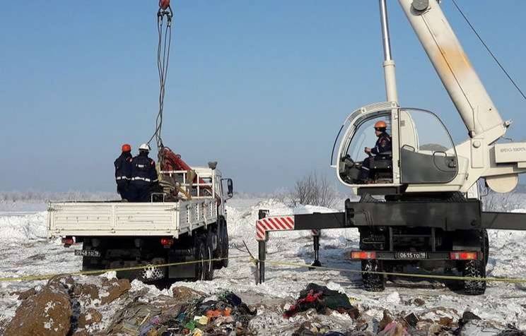 Место падения самолёта