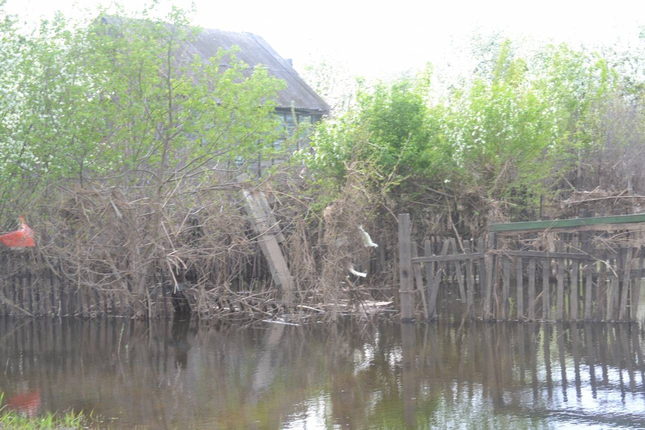 Вода постепенно уходит