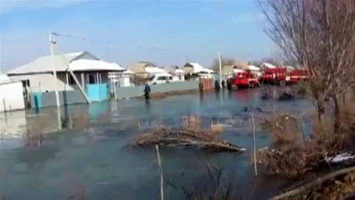 Аулы в Мактааральском районе ЮКО подтопило из-за ливней