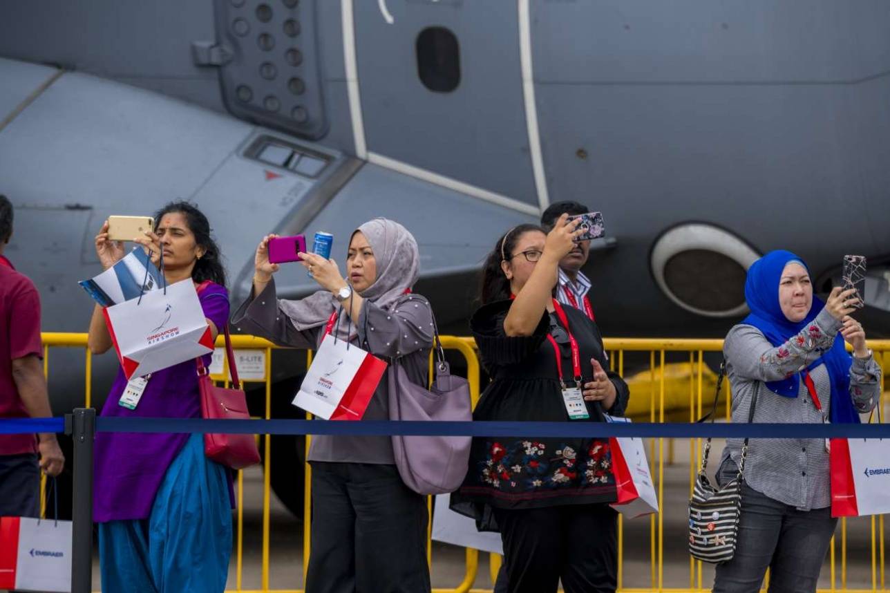 Посетители Singapore Airshow -2018