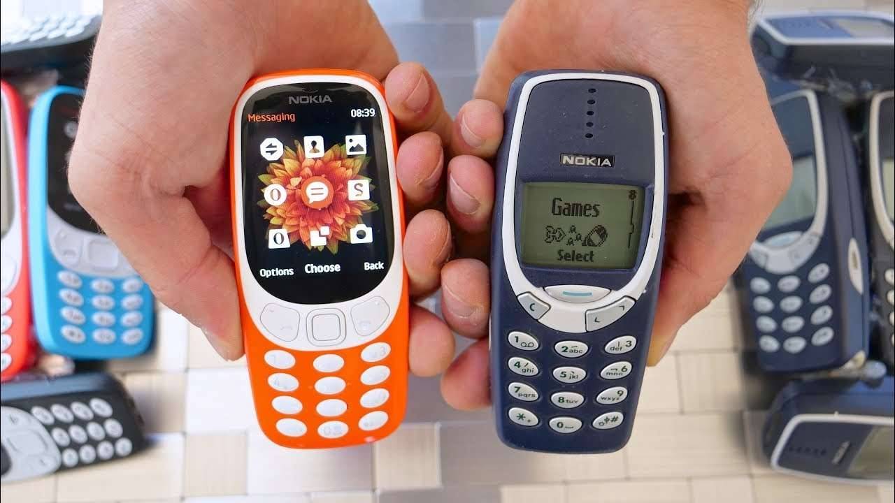 Новая и старая модели Nokia 3310