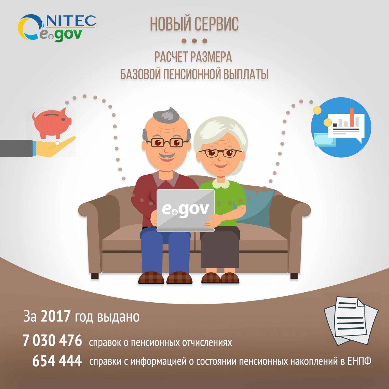 Новую услугу по заказу справки по расчёту базовой пенсии запустили в РК